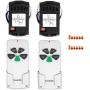 2-Pack Universal Ceiling Fan Remote Control Kit with Light Dimmer for Hampton Bay, Hunter, Harbor Breeze, Westinghouse, FAN28R FAN-53T 2AAZPFAN-53T KUJCE9103 FAN-11T K- 53T