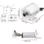 36V Electric Brushless DC Motor Kits 1000W BLDC Mid Motor 3100RPM 27.7A with 30A Speed Controller Handlebar Twist Grip Throttle Go Kart Motor Kit