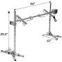 Anbt BBQ Grill Rotisserie Kit Up to 70lb Pig Spit Rotisserie Grill Heavy Duty for Pig Rotisserie Hog Lamb Outdoor Party Campfire Barbecue