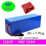 Wnicek 48V 15Ah E-Bike Lithium Battery Pack 15000mAh Lithium-ion Battery for 200W 250W 350W 500W 750W 800W 1000W Motor with Charger Fit for Electric Tricycle Golf Cart Mopeds