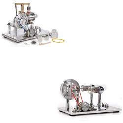 Sunnytech Hot Air Stirling Engine Motor Model Educational Toy Electricity Generator Colorful LED SC02M-SC001
