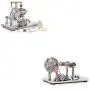 Sunnytech Hot Air Stirling Engine Motor Model Educational Toy Electricity Generator Colorful LED SC02M-SC001