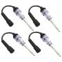 Inline Spark Plug Tester, Plug Engine Ignition Tester for Automotive, Car, Lawnmower, Small Motor Vehicles Engines - Coil/Armature Diagnostic Detector Tool Spark Plug Tester (4 pcs)