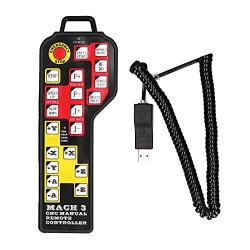 Mach3 CNC Manual Controller, 4 Axis USB Handwheel Electronic Handbrake Remote Controller for CNC Engraving Machine