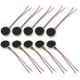 E-outstanding 10-Pack 1027 Mini Vibration Motor Two Wired DC 3V 12000rpm Flat Vibrating Moteur Button Motors for Mobile Phone Tablet Household Appliances 10x2.7mm