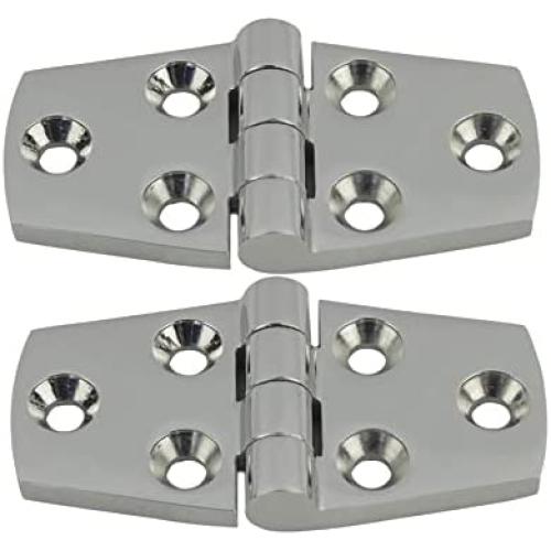 Ayunwei 3’’ x 1.5’’ Door Hinge 316 Stainless Steel Marine Grade Hinges for Boat, Cabinet, Hatch, RVs of 2 pcs