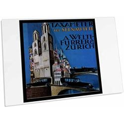 3dRose Vintage Taxameter Zurich Automobile Motor Car. - Desk Pad Place Mats (dpd-126349-1)