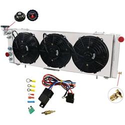 OzCoolingParts Pro Top 3 Row Core Aluminum Radiator + 3 x 9