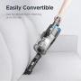 Eureka Stylus LED Headlights, Convenient Stick and Handheld Vac, Lightweight Cordless, Grey