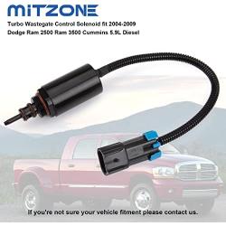 MITZONE Turbo Wastegate Control Solenoid Compatible with 2004-2009 Dodge Ram 2500 3500 5.9L Diesel Replace # 5140305AA
