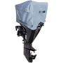 Boat Motor Cover (Sizes: 10hp - 300hp) - Heavy Duty 600D Diamond Polyester, Waterproof, Ventilated (Storage Bag Included)