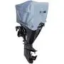 Boat Motor Cover (Sizes: 10hp - 300hp) - Heavy Duty 600D Diamond Polyester, Waterproof, Ventilated (Storage Bag Included)