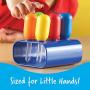 Learning Resources Jumbo Colorful Eyedroppers - Set of 6 with Stand, Ages 3+ Science Class Tools, Preschool Science, Sensory Table Accessories, Toddler Science Goggles, Droppers for Kids