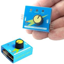 DKARDU 2 pcs RC Servo Tester 3CH Digital Multi ECS Servo Tester RC Consistency CCMP Master Speed Controller Checker Adjustment Steering Gear Tester for RC Helicopter Car Boat