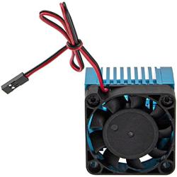 Vgoohobby Universal 42mm Aluminum Heat Sink Heatsink with 5V Cooling Fan for 1/8 RC Car 4068 4076 4274 7282 1515 Brushless Engine Motor (Blue)