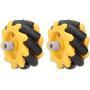 Mecanum Wheel 48mm Omni-Directional Wheel Smart Robot Car Accessories DIY Toy Components (1 Pair)