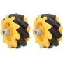 Mecanum Wheel 48mm Omni-Directional Wheel Smart Robot Car Accessories DIY Toy Components (1 Pair) Mecanum Wheel 48mm Omni-Directional Wheel Smart Robot Car Accessories DIY Toy Components (1 Pair)