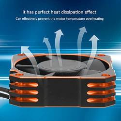 21000RPM RC Motor Cooling Fan, 8.5V 35MM Brushless RC Motor Heatsink, ESC Cooling Fan Heat Dissipation for 1/10 1/12 1/8 RC Car Sensored Brushless Motor(Orange)