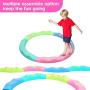 Toddler Balance Beams Stepping Stones for Kids, 8 Pc. Gymnastics Obstacle Course for Kids Non-Slip Surface Floor Rubber Edges, Improve Balancing Skill Coordination & Strength