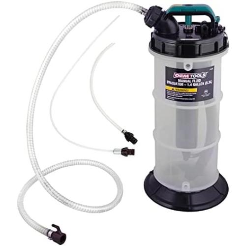 OEMTOOLS 24389 1.4 Gallons (5.3L) Manual Fluid Extractor, Fluid Extractor Pump, Oil Extractor Vacuum, Auto Oil Extractor