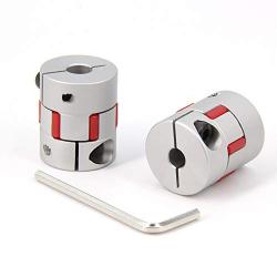 Zeberoxyz 2PCS 5mm to 8mm Aluminium Plum Flexible Shaft Coupling Diameter25mm Length30mm 5x8mm Motor Connector Flexible Coupler for 3D Printer CNC Machine and Servo Stepped Motor（5x8mm）