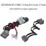 YYUNA Power Functions Motor Kit, 6Pcs Building Blocks Power Kit with 2Medium Motor, 1Battery Box, 15CM Extension Cords, LED Lights, Programming Education Toys Accessories