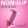 TORMEN Cute Caterpillar Lazy Bracket Mobile Phone Suction Cup Holder Worm Flexible Mobile Phone Apply to Car Bike Motorcycle Kitchen Wall Glass (Pink)