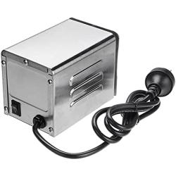 NOMAL Universal Grill Electric BBQ Spit Motor Stainless Steel Rotisserie Roaster Electric Replacement Rotisserie Motor 110 V 15W for Most Burner Grills Camping Party Cooking Roast Lamb (Sliver)