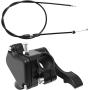 7/8 22mm Thumb Throttle Cable Accelerator Control Handle Assembly Replacement for 50cc 70cc 90cc 110cc 125cc 250cc TaoTao ATV Quad Go Kart Pit Bike (with 4 Cable Ties)