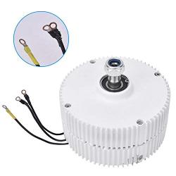 24V 400W Permanent Magnet Electric Motor 3-Phase Synchronous Alternator NE-400 Permanent Magnet Electric Motor Generator DIY for Wind Turbine (Motor)