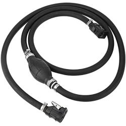 Marine Fuel Line Assembly, Yctze Marine Johnson 3/8in Boat Motor Fuel Gas Hose Line Assembly Primer Bulb Connector Black Primer Bulb Connector Johnson Gas Lineboat