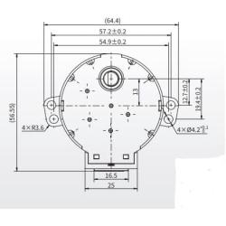 Stepper motor 24 VDC step angle 7.5° Unipolarity 1-2 phase (50BYJ46-48)