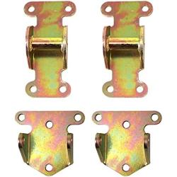 Tektall Solid Steel Motor Mount Engine Bracket Kit for SBC BBC Chevy Frame Mount Rat Hot Rod