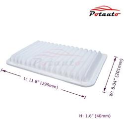 POTAUTO MAP 6002 (CA10171) Engine Air Filter Replacement for Toyota Camry Gas L4 (2007-2017), Venza L4 (2009-2016)