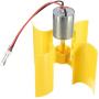DC 0.1V-5.5V 100-6000RPM Micro Vertical Wind Turbines, Small Motor Blades Generator for DIY (1pc) (2pc)