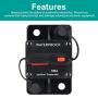 150 Amp Waterproof Circuit Breaker,with Manual Reset,12V-48V DC, for Car Marine Trolling Motors Boat ATV Manual Power Protect for Audio System Fuse