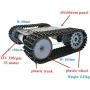 Professional Smart Tank Car Chassis with Double Layers, Tracked Crawler Remote Control Platform with Dual DC Motor Acrylic Plate for Arduino / Raspberry pi, DIY STEAM Science Project AI ROS