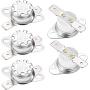 uxcell KSD301 Thermostat 230°C/446°F 10A Normal Closed N.C Adjust Snap Disc Temperature Switch for Microwave,Oven,Coffee Maker 5pcs