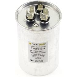 TITAN PRO TRCFD4075 Dual Rated Motor Run Capacitor Round MFD 40/7.5 Volts 440/370