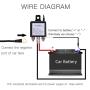 KTNNKG DC12V Remote Battery Disconnect Switch Auto On Off Kill Switch for Car, 200A Electromagnetic Solenoid Valve Terminal