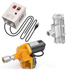[Upgraded] DC 24v 100W Greenhouse Film Roll Up Motor + AC 110V to DC 24v Dedicated Voltage Converter
