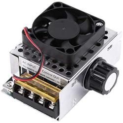 Voltage Controller - 4000W SCR Electric Voltage Regulator Dimmer Temperature Motor Speed Controller With Fan