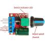 Calvas Mini DC Motor PWM Speed Controller 4.5V-35V Speed Control Switch LED Dimmer 5A