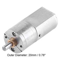 DC 12V Gear Box Reversible High Torque Reduction Electric Motor 15~200RPM Outer Diameter 20MM(30RPM)