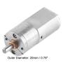 DC 12V Gear Box Reversible High Torque Reduction Electric Motor 15~200RPM Outer Diameter 20MM(30RPM)