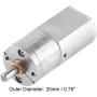DC 12V Electric Gear Motor Speed Reduction Motor High Torque Speed Reduction Gear Motor 20mm Outer Diameter for RC Car Robot Model DIY Engine Toys (100RPM)