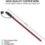 iGreely 2Pack SAE Extension Cable SAE Quick Connector Disconnect Plug for RV Trolling Motor Solar Panel (12AWG)