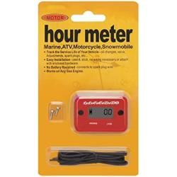 HM1 Inductive Hour Meter for Gas Engine Lawn Mower Dirt Bike Motorcycle Motocross Snowmobile Karting Marine ATV Boat Outboard Motor Generator Waterproof Hour Meters