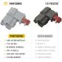Upgraded 131763256 131763202 Door Lock by PartsBroz - Compatible Frigidaire Kenmore Electrolux Washer Parts - Replaces AP6285657 3626240 4547033 PS12364048 - Exact Fit for Front Loading Washers