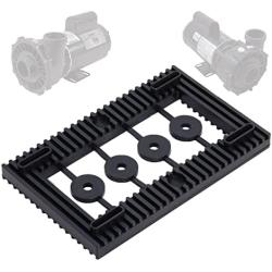 Swess Pool Pump Pad Anti-Vibration Hot Tub Pump Motor Mount Base Pad for Quiet Effectively Reduce Noise 95% Rubber